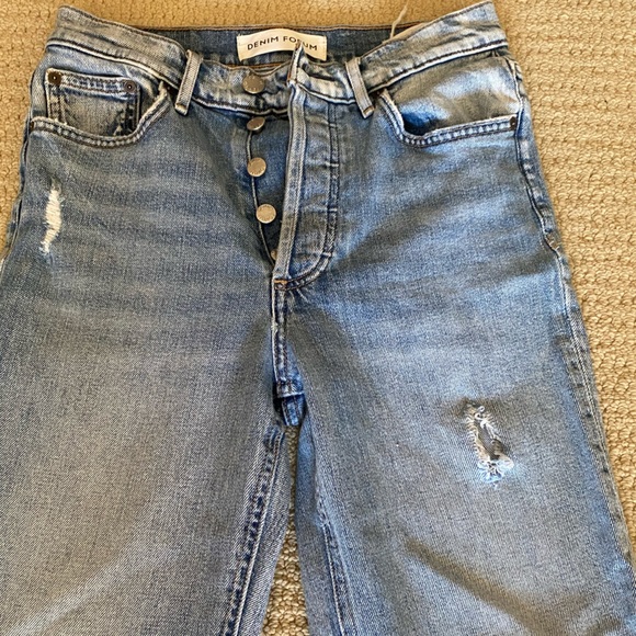 Denim Forum Arlo Straight Jeans - Picture 2 of 4